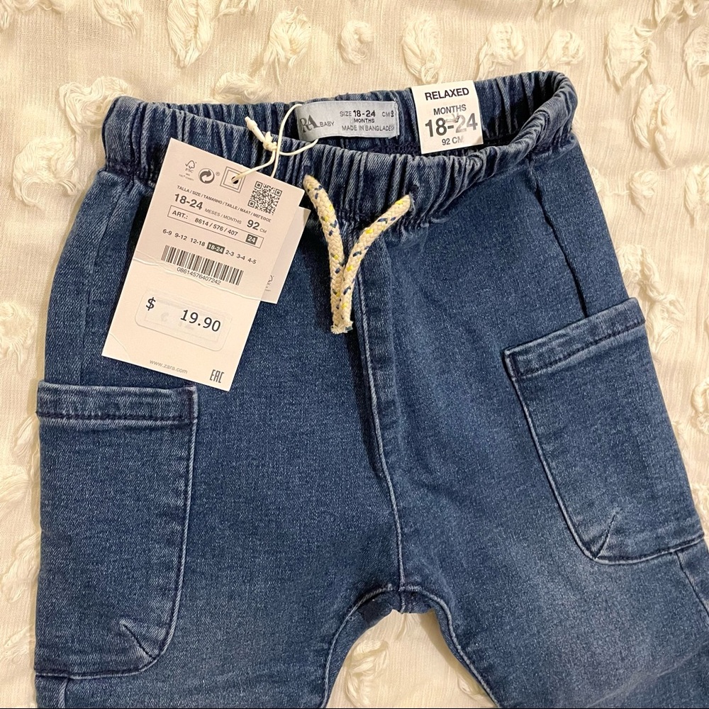 Zara Baby Kids Denim Jeans Size 18-24